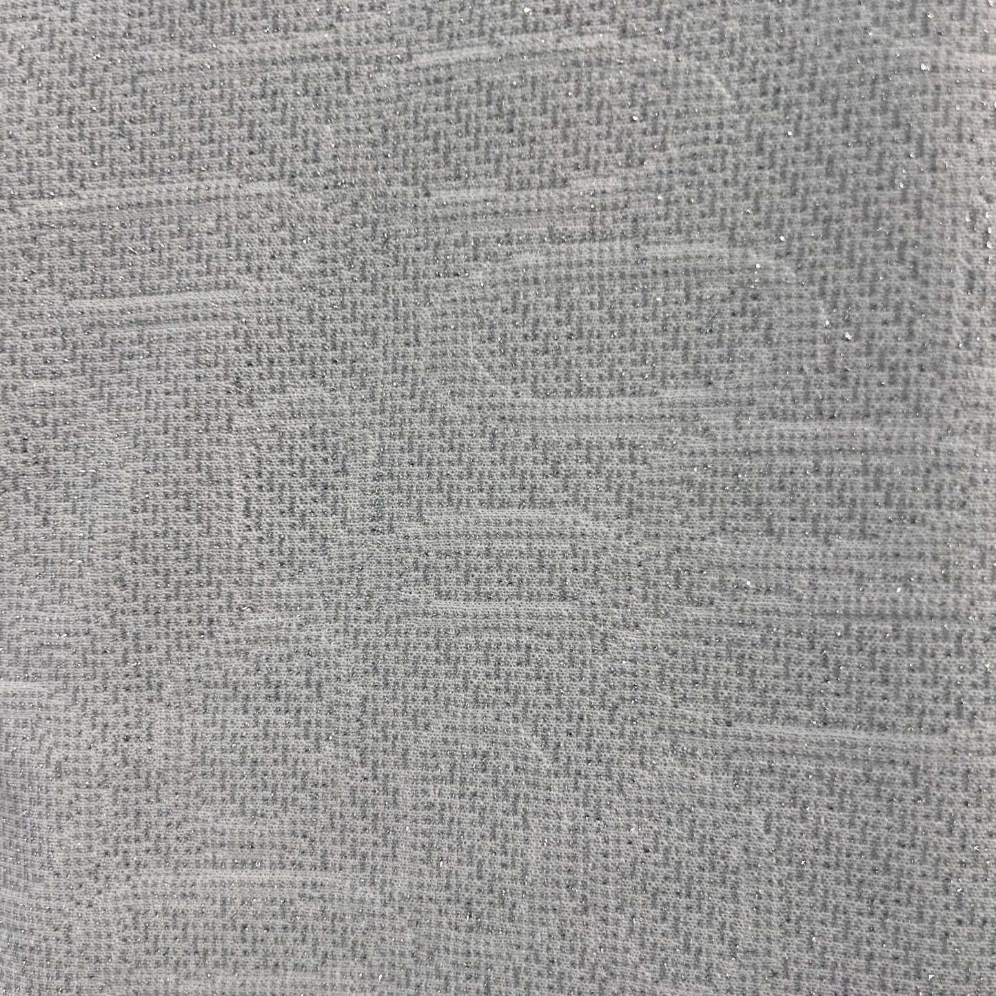White & Gray Metallic Retro Knit: 1.5 yds