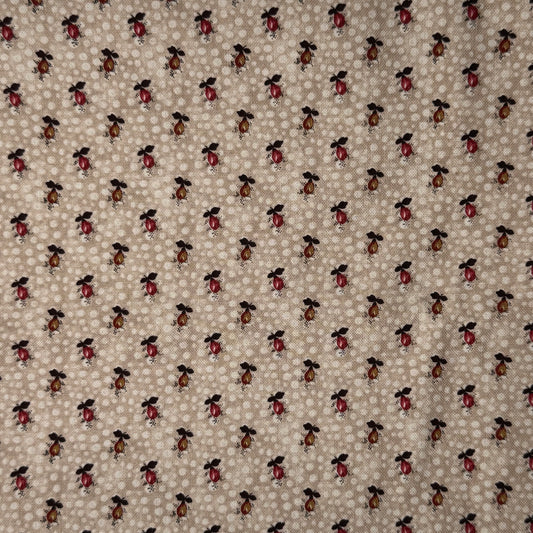 Cream With Mini Pears Cotton: 1 yd