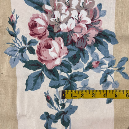Yellow & Cream Floral Home Decor: 1.25 yds