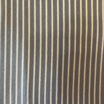 Blue With White Stripe Stretch Knit: 2 yds