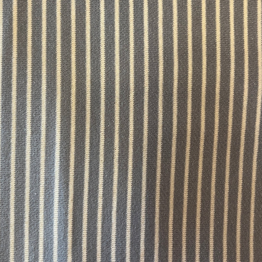 Blue With White Stripe Stretch Knit: 2 yds