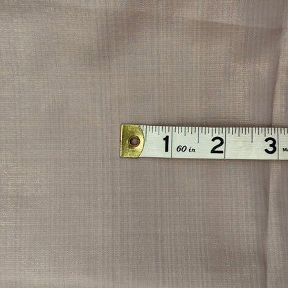 Dusty Rose with Gold Crossweave Poly: 1.5 yds