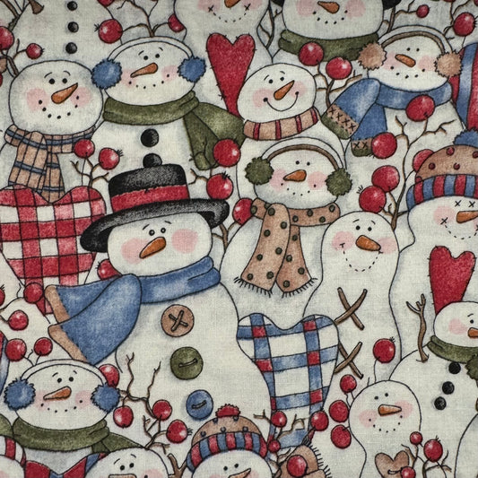 Snowmen Meet up Cotton: 1 yd