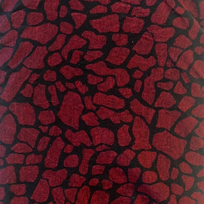 Red & Black Spotted Jersey: 5 yds
