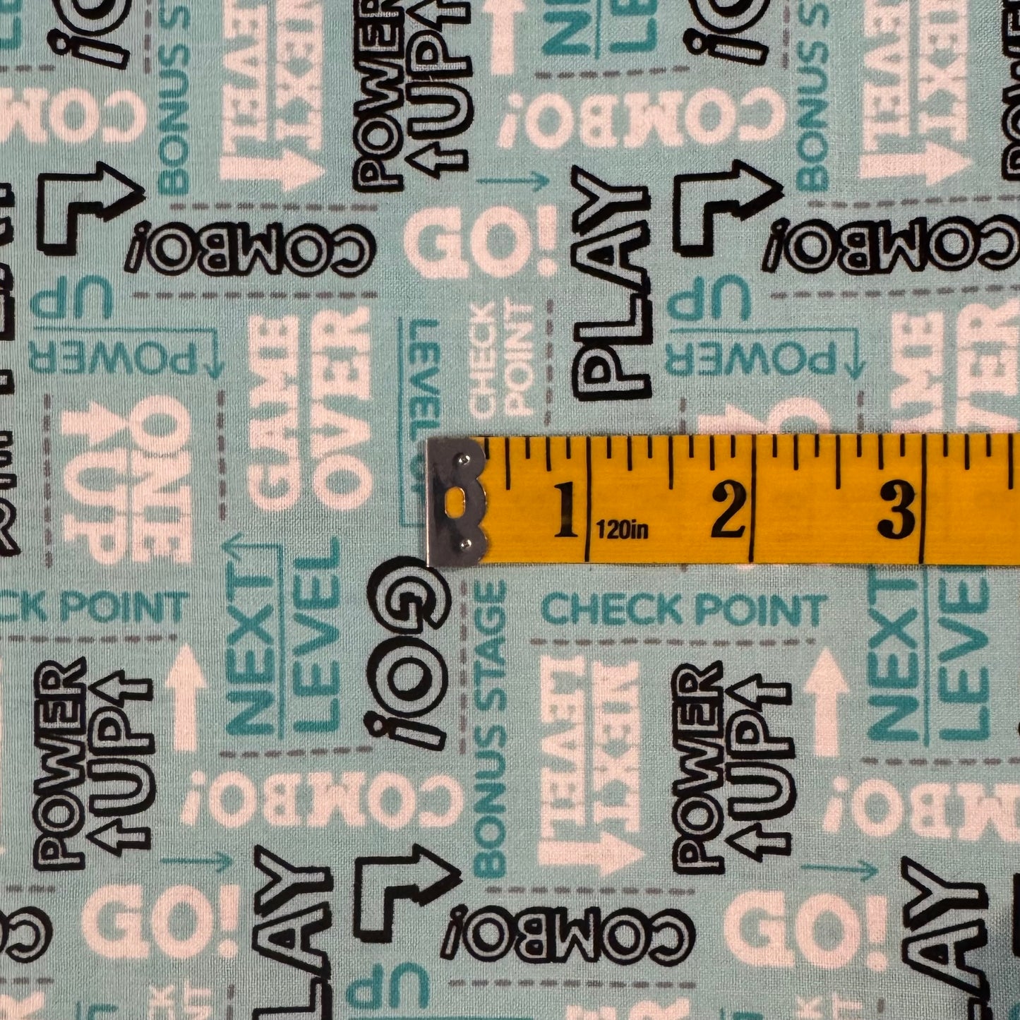 Game Over Cotton Blend: 1.5 yds