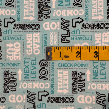 Game Over Cotton Blend: 1.5 yds