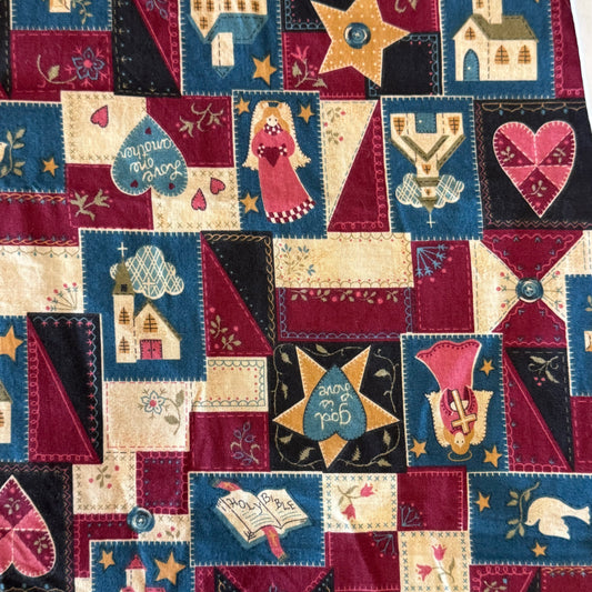God Bless Patchwork Cotton: 3 yds