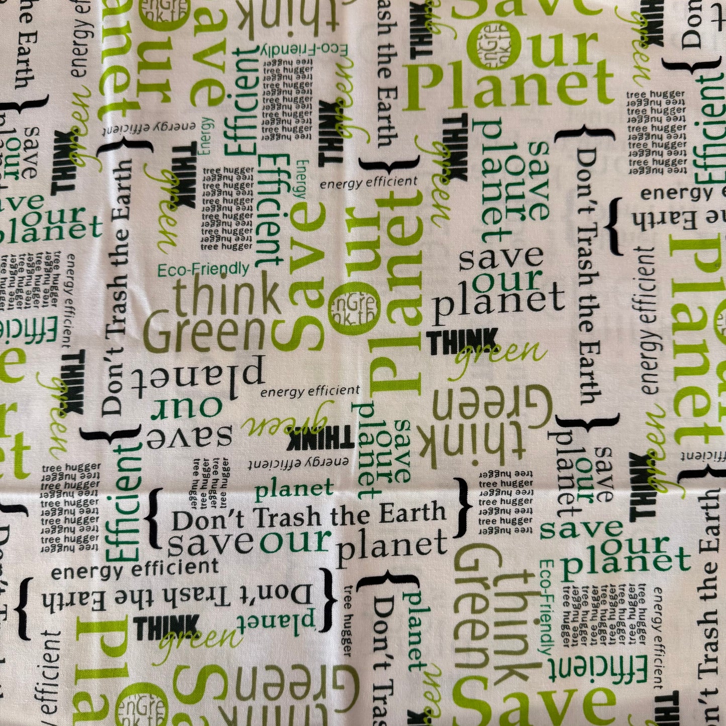 Tree Hugger in White Cotton: 1 yd