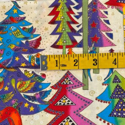Rainbow Christmas Cotton: 1 yd