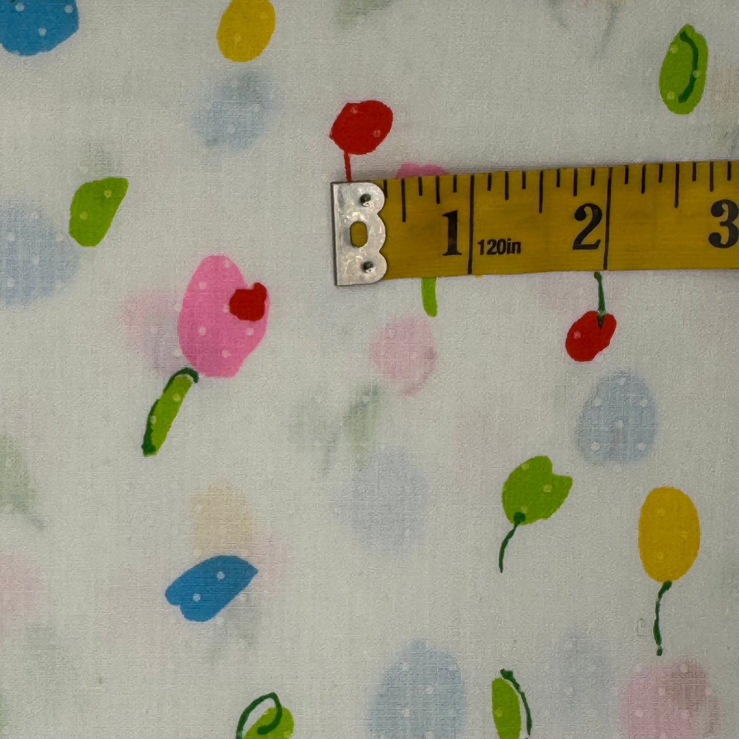 Abstract Floral Cotton Blend: 2 yds