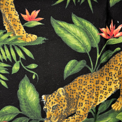 Tropical Cheetah Cotton Canvas Blend: 1 yd