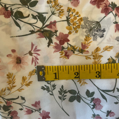 Floral Poly: 1.5 yds