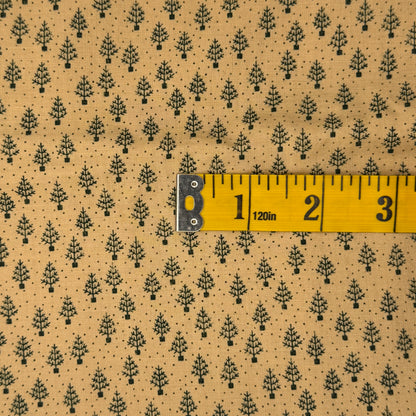 Green Mini Trees Cotton: 2 yds