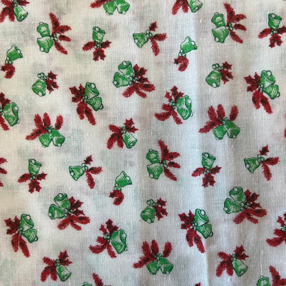 Green Bells & Bows Cotton: 2 yds