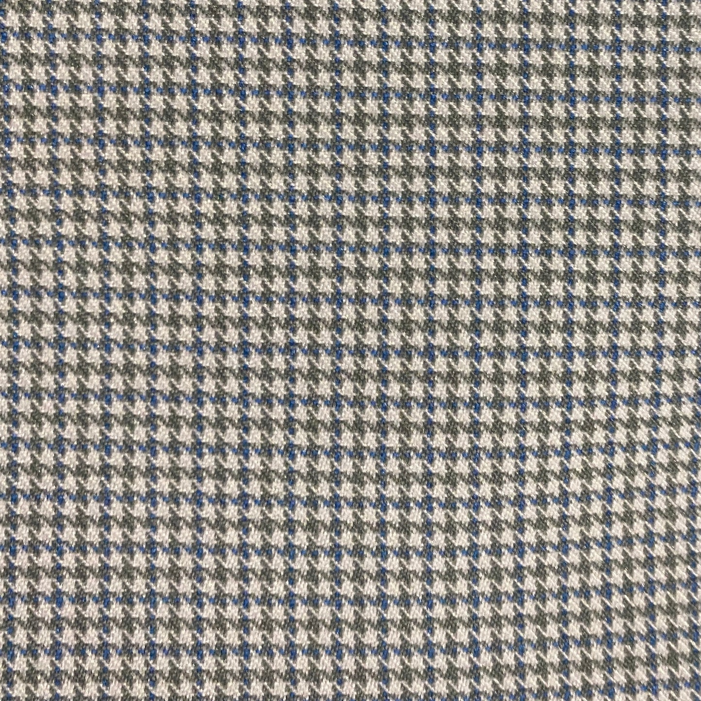 Blue & Grey Nailshead Suiting: 1.75 yds