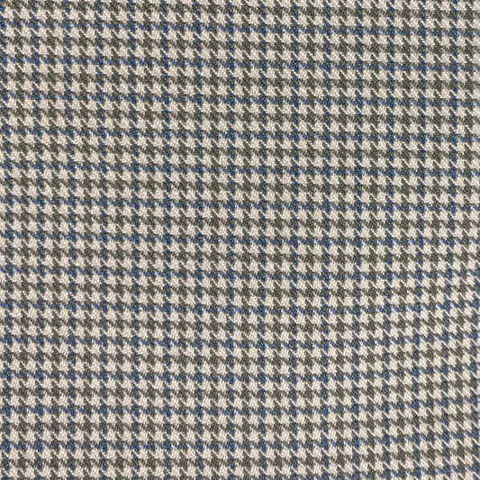 Blue & Grey Nailshead Suiting: 1.75 yds