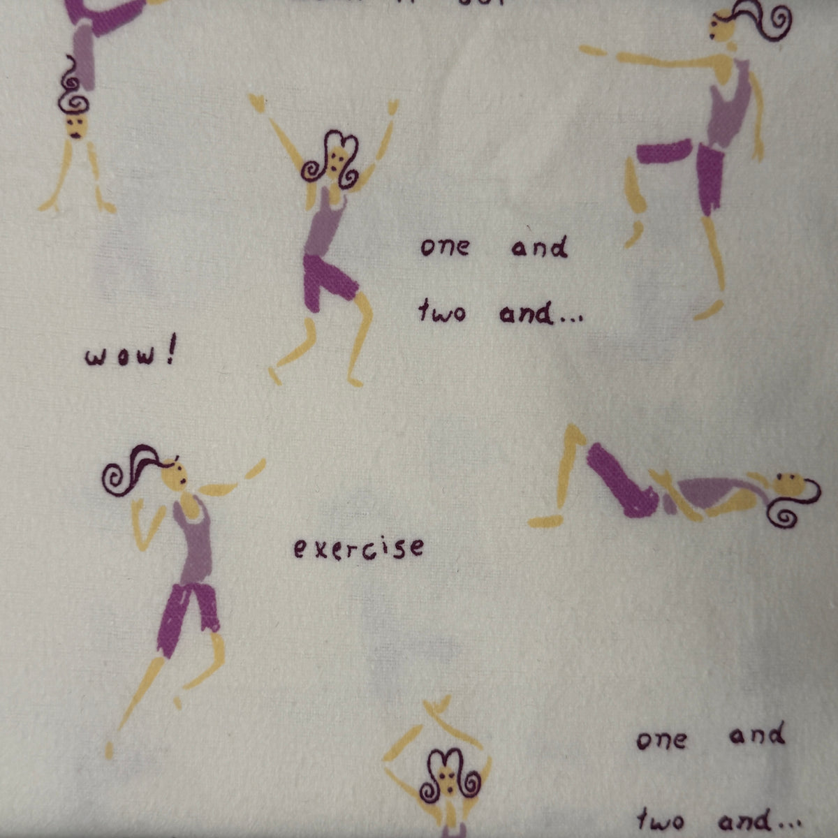 Exercise Class Flannel: 1 yd