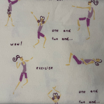 Exercise Class Flannel: 1 yd