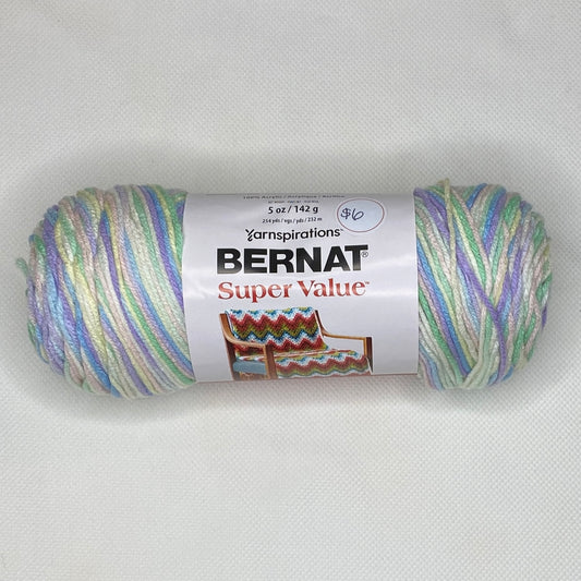 Bernat Super Value Yarn in Twinkle: 6 Skeins