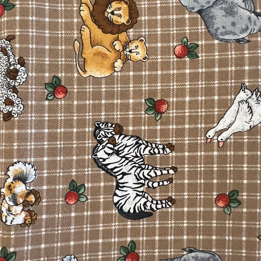 At the Zoo Plaid Cotton: 3 yds