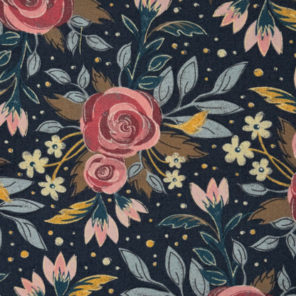 Brush Strokes Floral Cotton: 3 yds