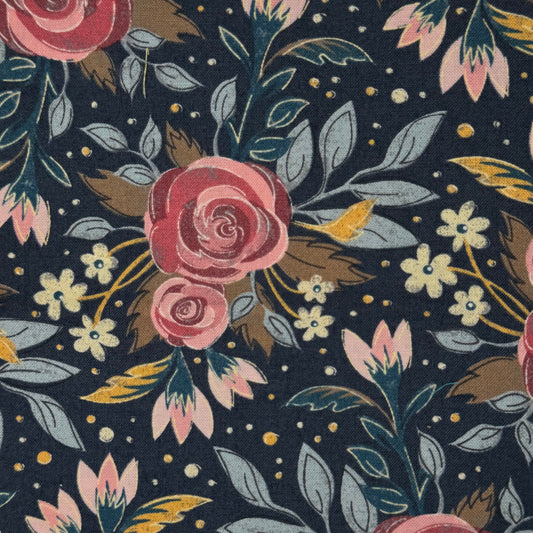 Brush Strokes Floral Cotton: 3 yds
