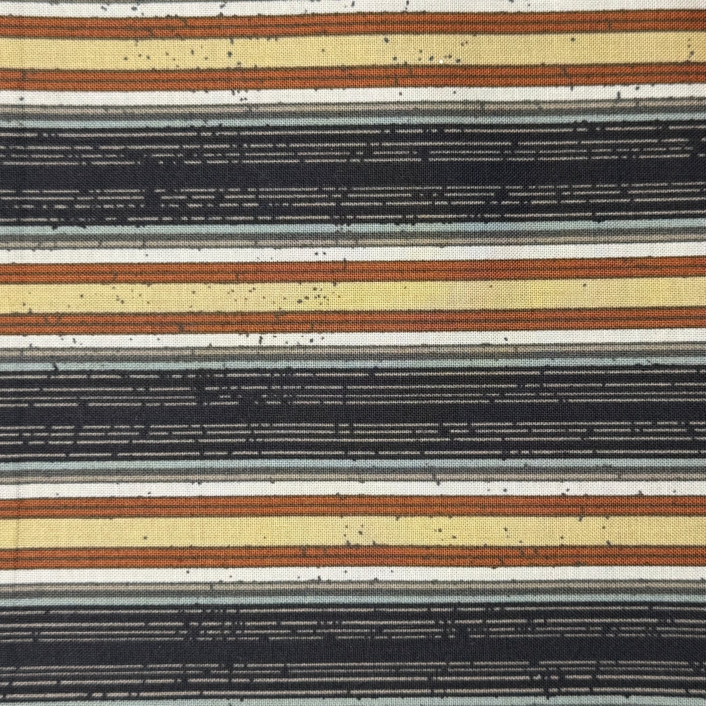 Neutral Tones Grungey Stripe Print Cotton: 1.5 yds