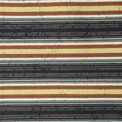 Neutral Tones Grungey Stripe Print Cotton: 1.5 yds