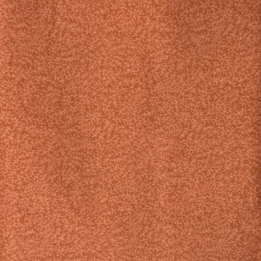 Orange With Subtle Branches Cotton: 1 yd
