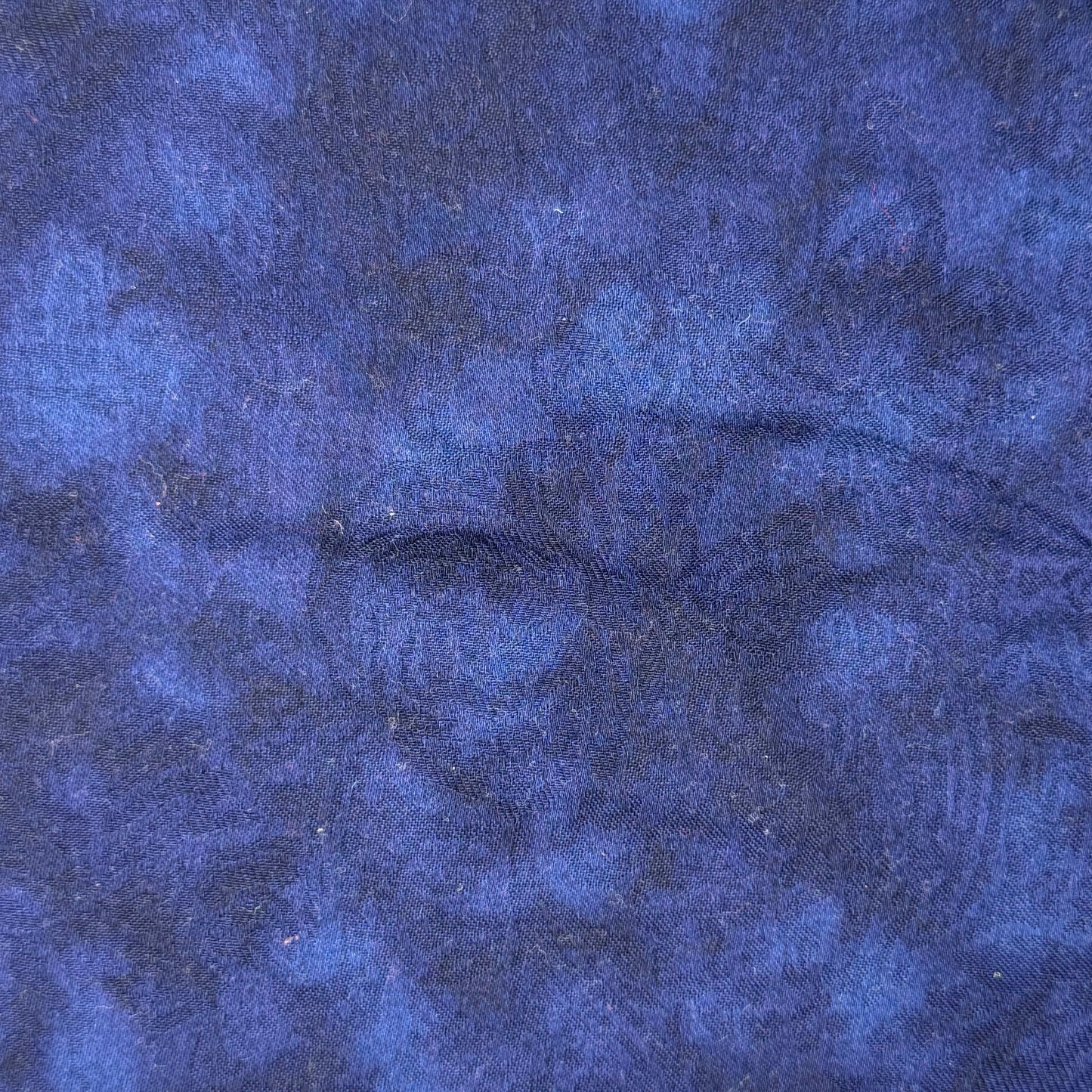 Two Tone Blue Lightweight Cotton Blend: 2 yds