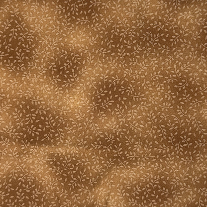 Tonal Beige With White Vines Cotton: 3 yds