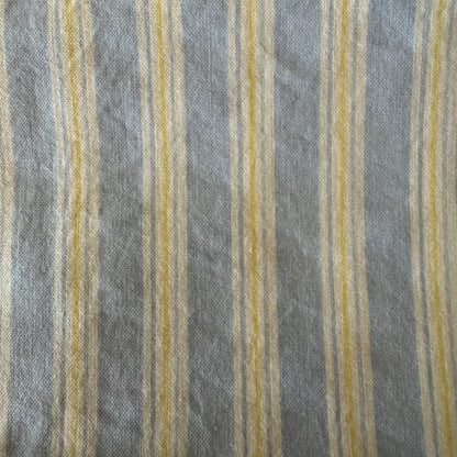 Faded Blue & Cream Stripes Cotton: 1 yd