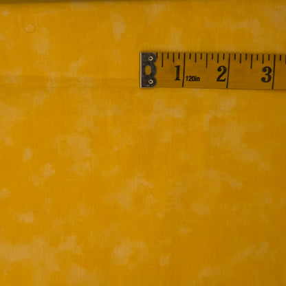 Popcorn Yellow Mottled Print Cotton: 1.25 yds