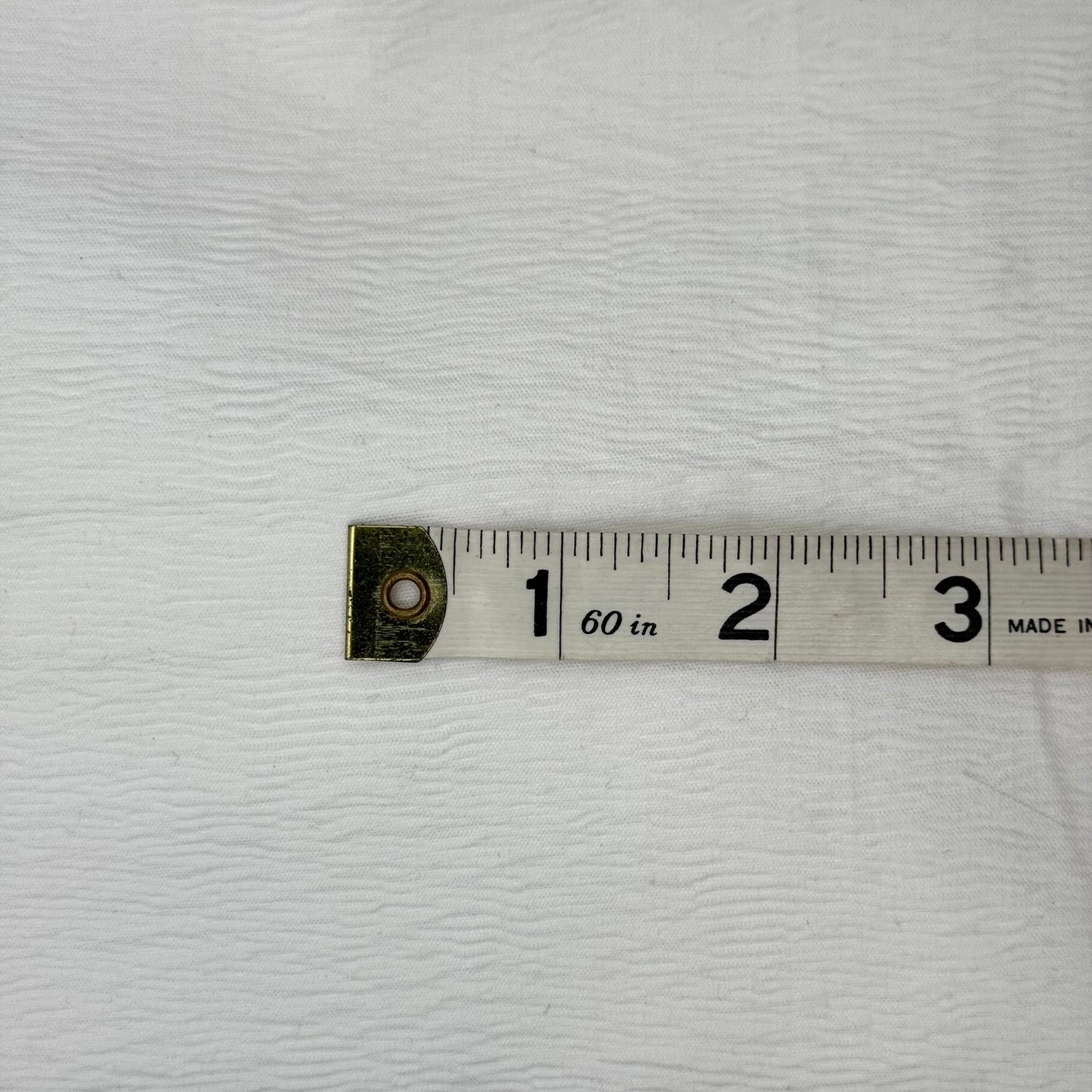 Lightweight White Crinkle Finish Poly: 1.25 yds