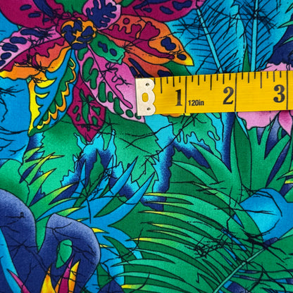 Tropical Floral Cotton: 1 yd