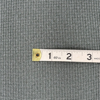 Gray/Olive Green Houndstooth Woven Poly Suiting: 1 yd