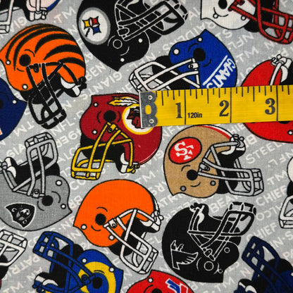 Football Helmets Cotton Blend: 1.5 yds