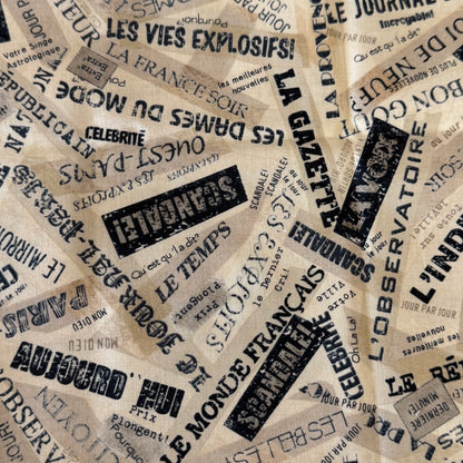 Headlines Cotton Blend: 1 yd