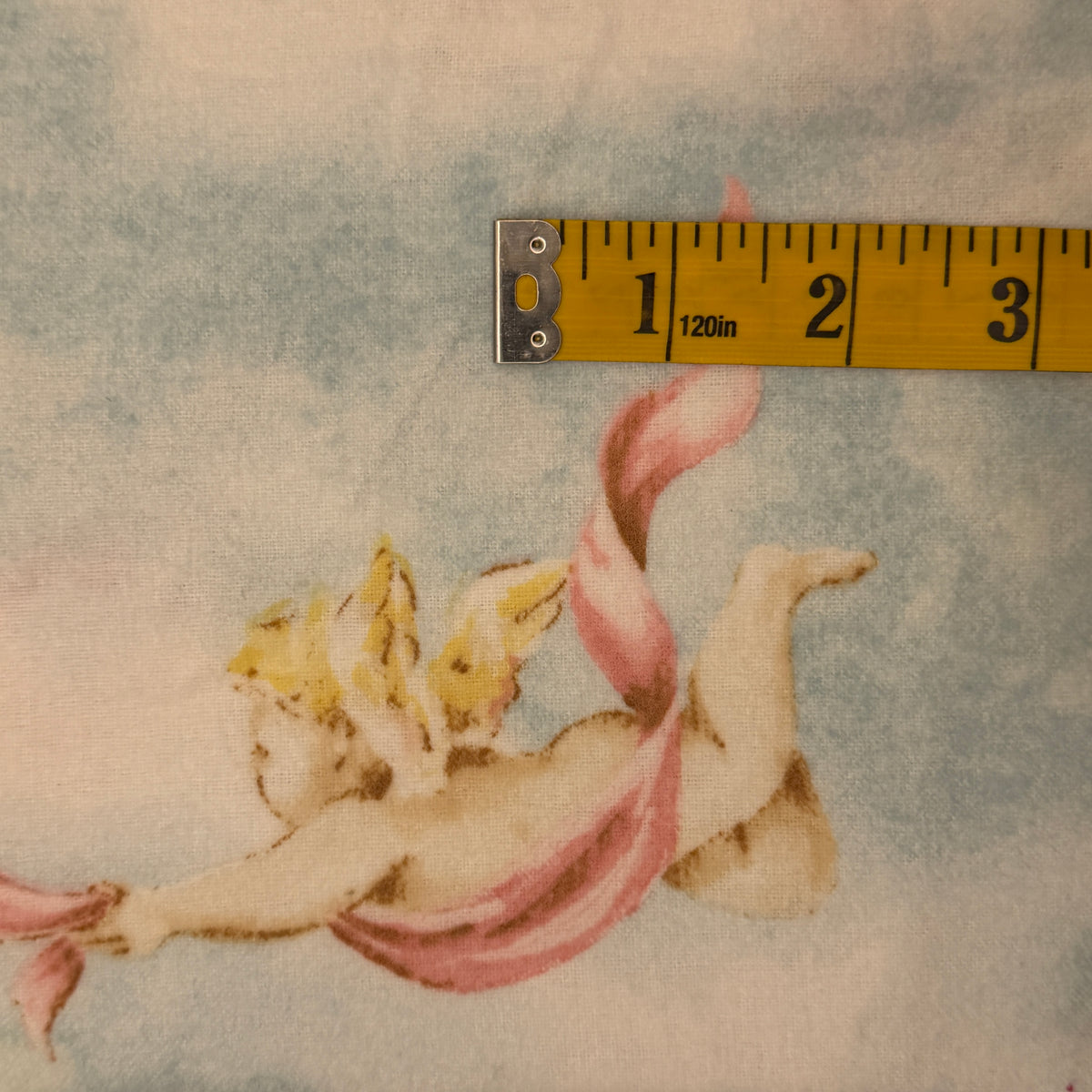 Cherubs Flannel: 1.5 yds