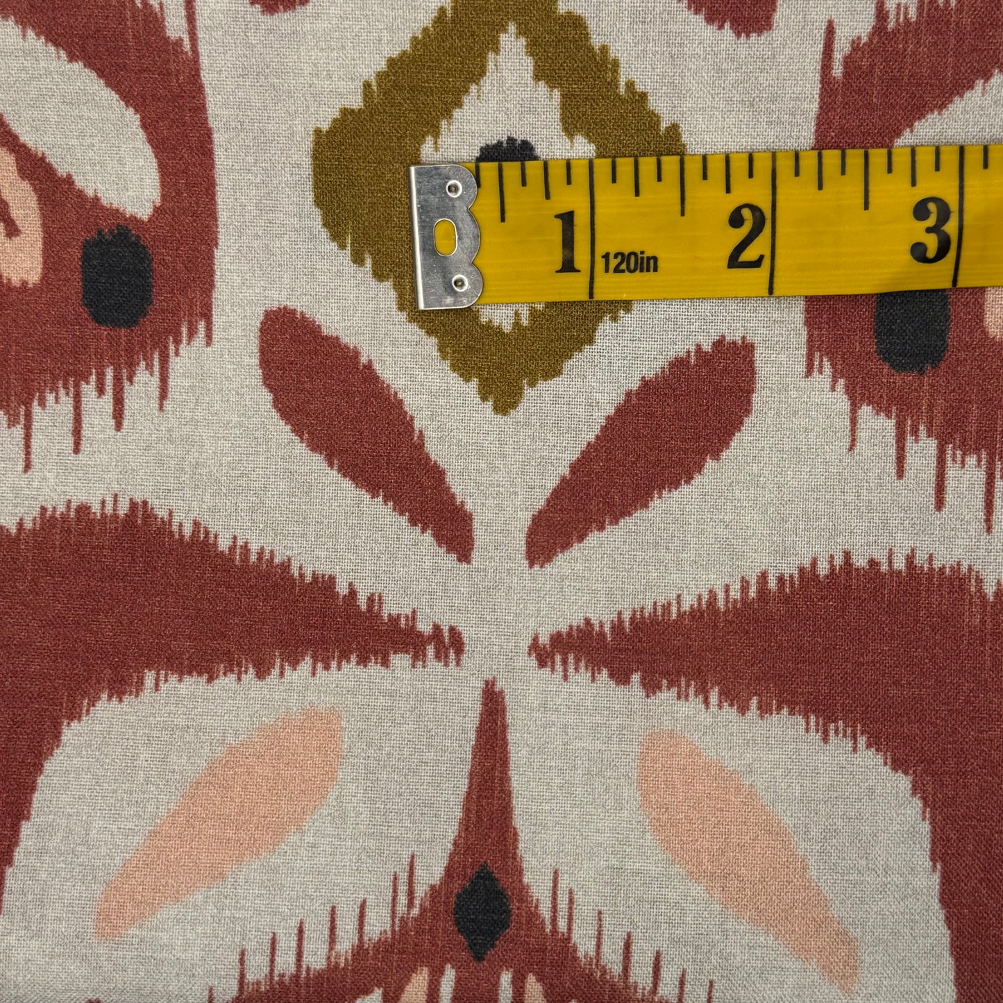 Rust Abstract Floral Cotton: 2 yds