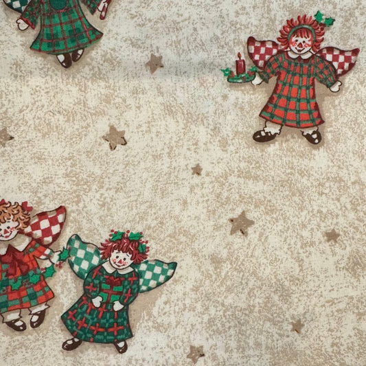 Raggedy Ann Angels Cotton Blend: 2 yds
