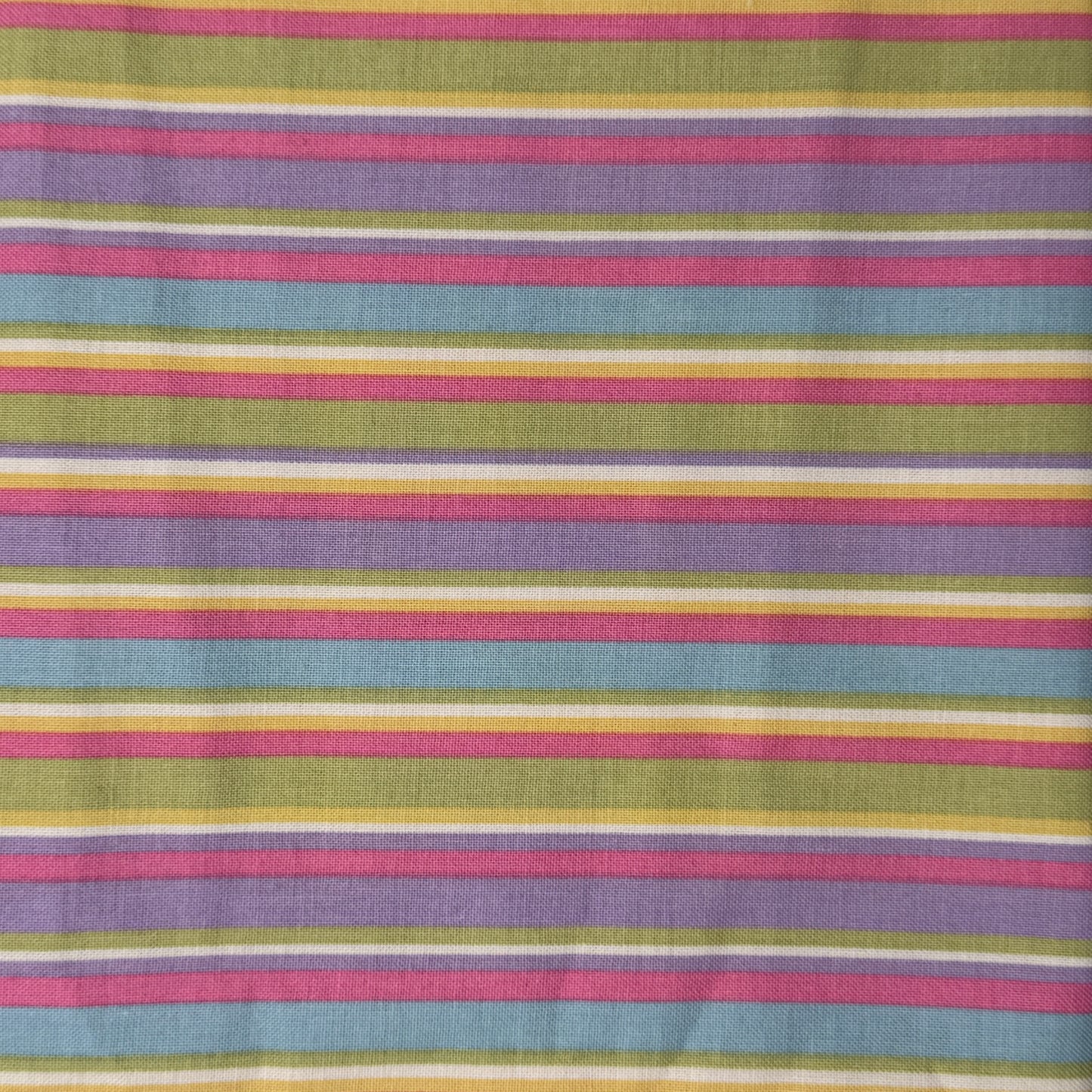 Multi Colored Striped Cotton: 1.5 yds