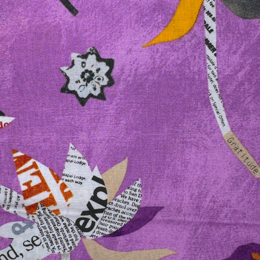 Paper Flowers Cotton: 1 yd