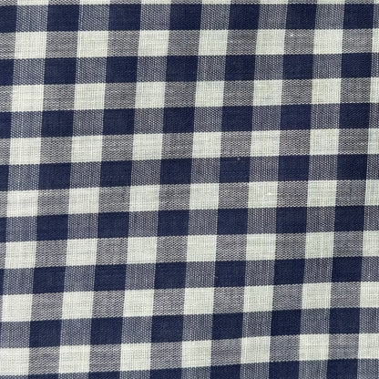 Navy Blue and White Gingham: 3 yds