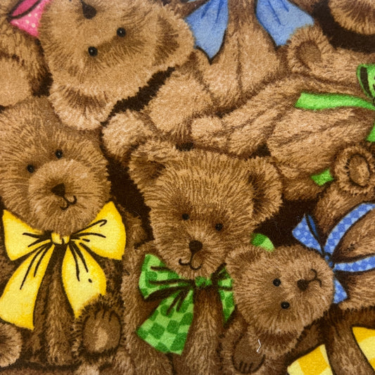 Bears & Bows Flannel: 1.5 yds