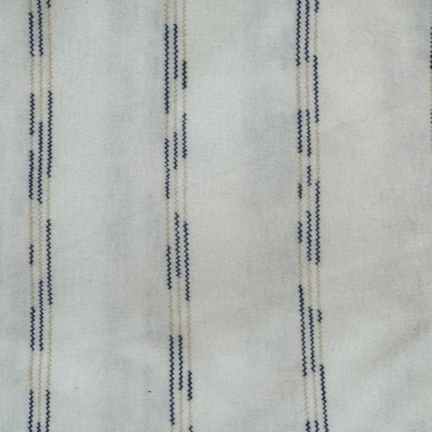 Blue & Cream Mini Stripe Stretch Poly Knit: 2 yds