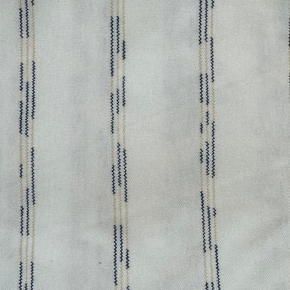 Blue & Cream Mini Stripe Stretch Poly Knit: 2 yds