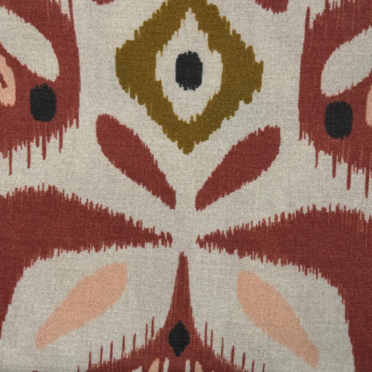 Rust Abstract Floral Cotton: 2 yds