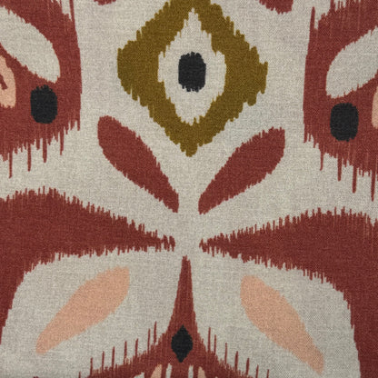 Rust Abstract Floral Cotton: 2 yds