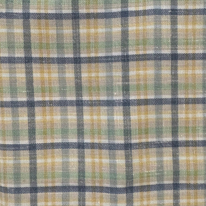 Blue, Green & Yellow Plaid Home Decor Fabric: 3 yds